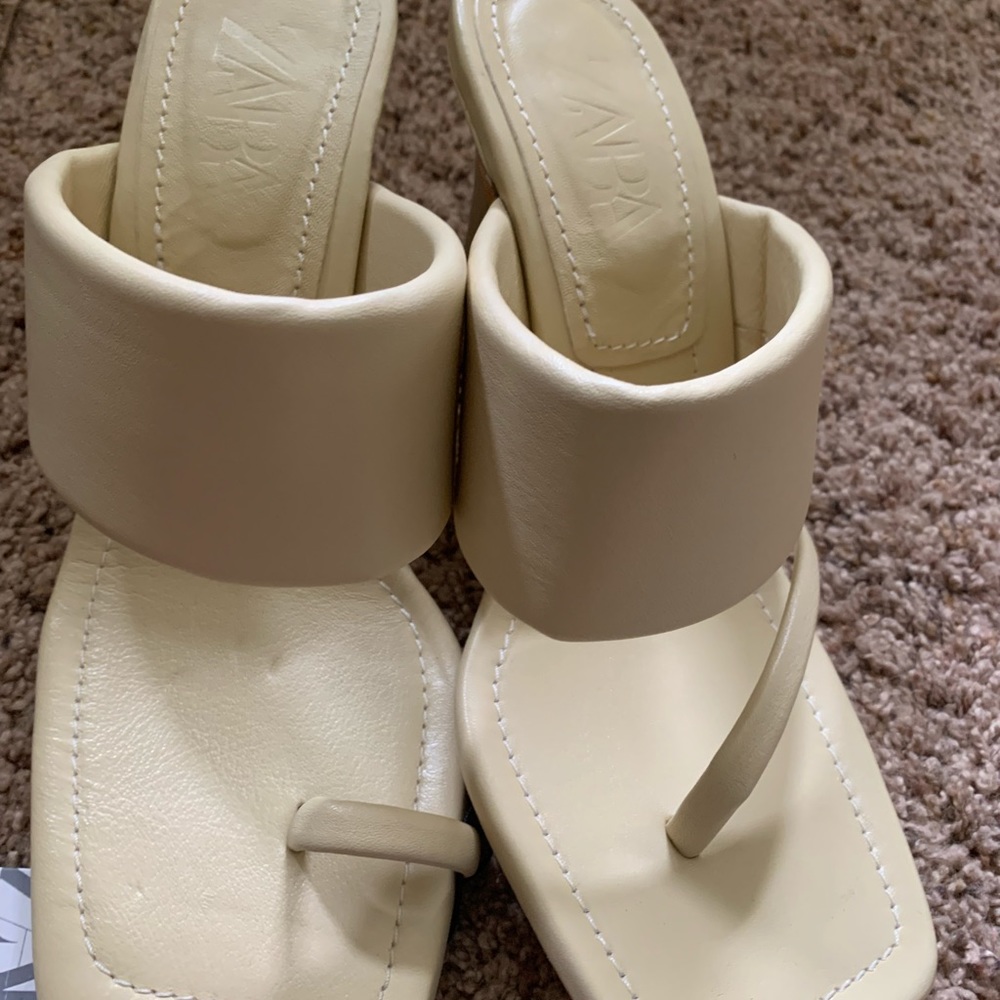 Zara asymmetrical design sandals 38 - Picture 9 of 10